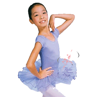 Children Winged Sleeve Leotard with Tutu by Ting